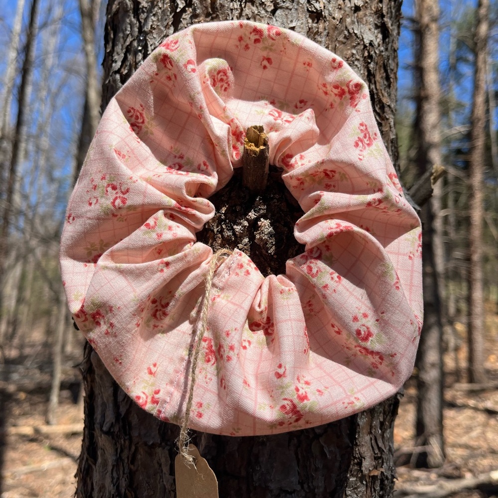 Handmade Spring Floral Hair Scrunchies
